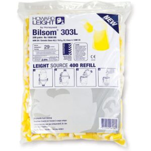 Bilsom 303L foam ear plugs refill pack (200 pairs)