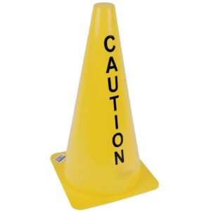 101464 18" Yellow Stackable Wet Floor Cone
