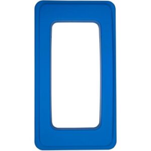 105208-BL Wall Hugger Open Top Bin Lid - Blue