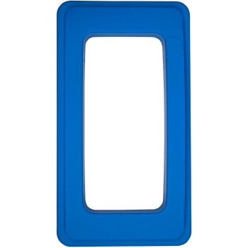 Wall Hugger Open Top Bin Lid - Blue