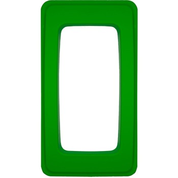 Wall Hugger Open Top Bin Lid - Green