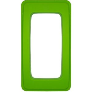 105208-LM Wall Hugger Open Top Bin Lid - Lime Green