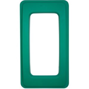 105208-TL Wall Hugger Open Top Bin Lid - Teal