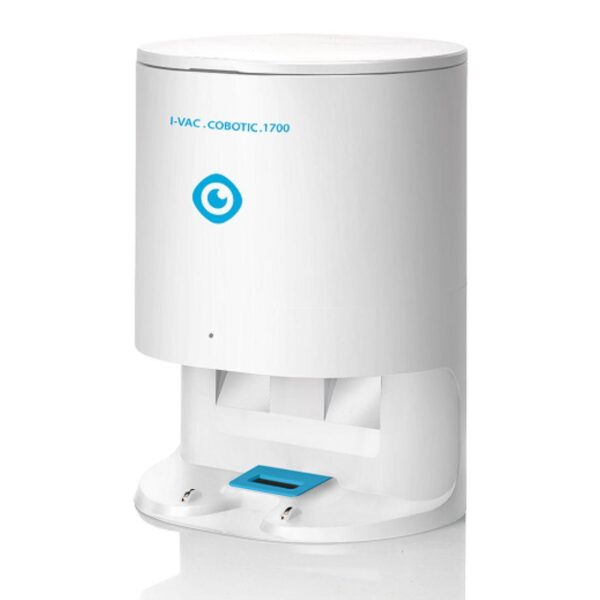 i-Vac Charging station with integrated vacuum cleaner