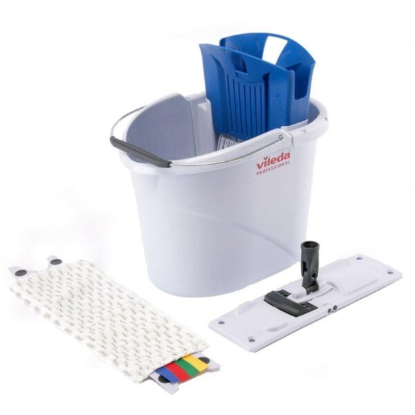 129672-BL Vileda UltraSpeed Mini Starter Kit (Bucket+Head+Pad) BLUE