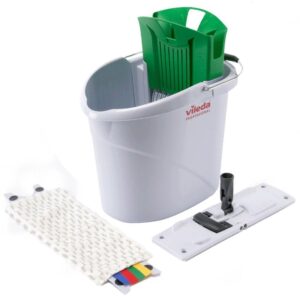 129674-GN Vileda UltraSpeed Mini Starter Kit (Bucket+Head+Pad) GREEN