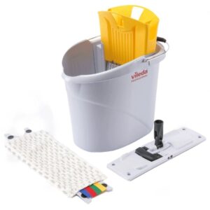 129675-YL Vileda UltraSpeed Mini Starter Kit (Bucket+Head+Pad) YELLOW