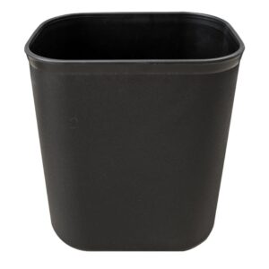1358-BK 12L Plastic Waste Basket - Black