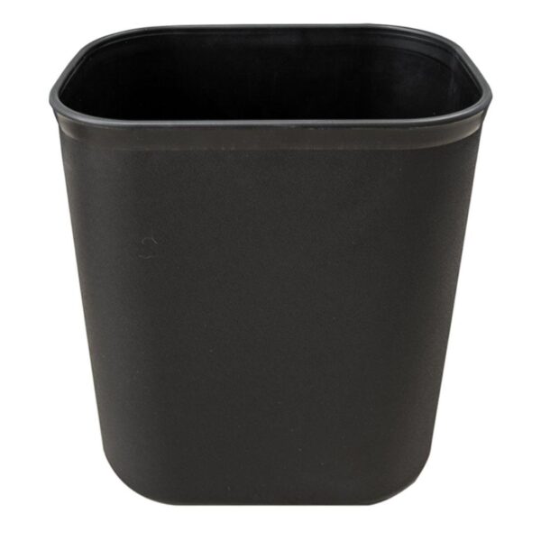 1358-BK 12L Plastic Waste Basket - Black