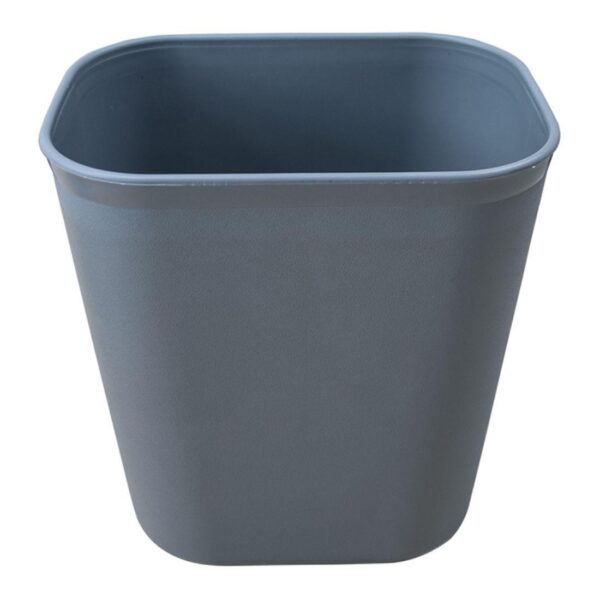 12L Plastic Waste Basket - Grey