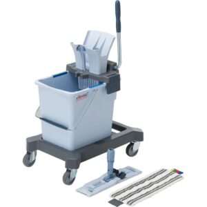 147182 Vileda Ultraspeed Pro 40cm Flat Mop Starter Kit (inc. Bucket, Wringer, Frame & Head)