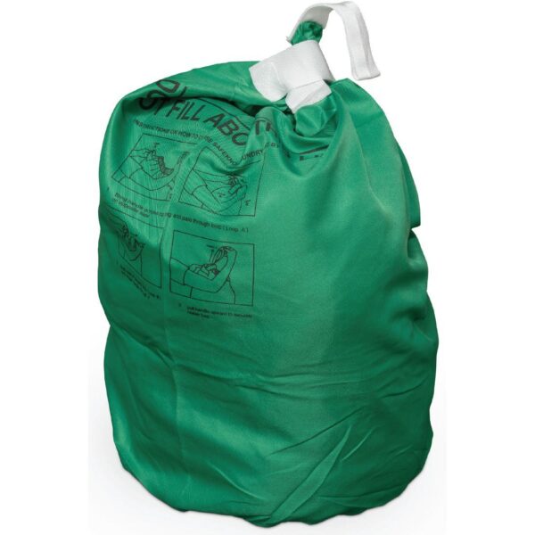 1523004GN Durable Polyester SafeLoop Laundry Bag - GREEN
