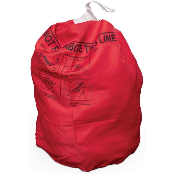1523004RD Durable Polyester SafeLoop Laundry Bag - RED