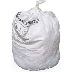 Durable Polyester SafeLoop Laundry Bag - WHITE