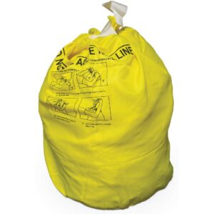 Durable Polyester SafeLoop Laundry Bag - YELLOW