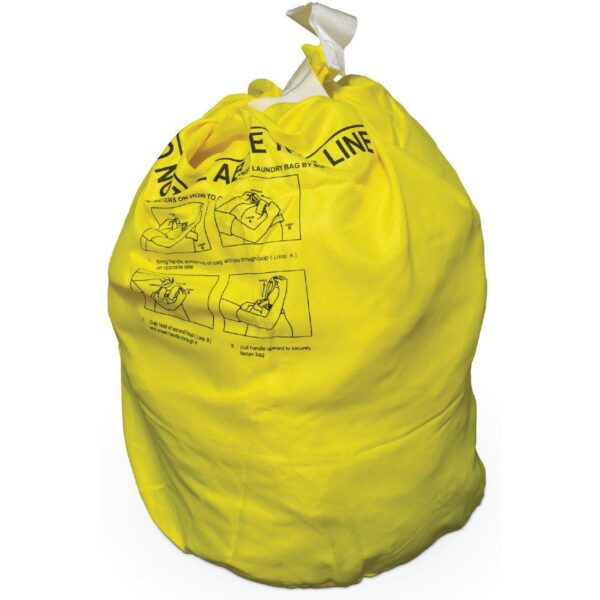 1523004YL Durable Polyester SafeLoop Laundry Bag - YELLOW
