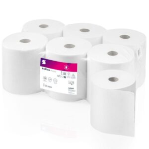 Satino PT1 2-Ply Prestige Hand Towels Rolls - White - 150m (1x6)