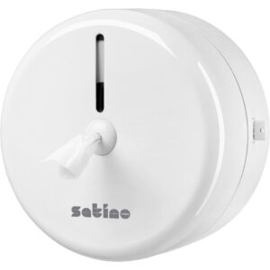 Satino CF2 Single-Sheet Centre-Feed Toilet Roll Dispenser - White