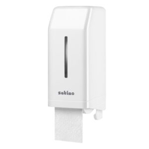 Satino JT3 Twin Matic System Toilet Roll Dispenser - White