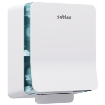 333418-WH Satino SYS1 AutoCut MHF Roll Towel Dispenser - White