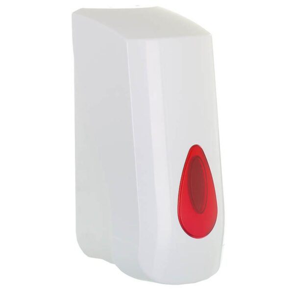4LR-RED 900ml Modular White/Red Bulk Fill Dispenser - Hand Sanitiser
