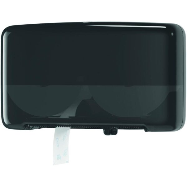 555508-BK Elevations (T2) Mini Jumbo Double T/Roll Dispenser - Black