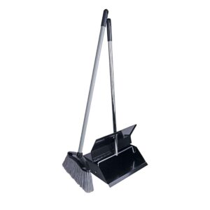 Metal Lobby Dustpan With Brush