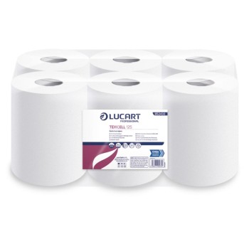 852430 AIRTECH Texicell 125 50gsm Airlaid Centrefeed Rolls 230mm x 50m (1x6)