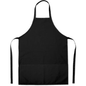 CHEFS BIB APRON BLACK 38x28