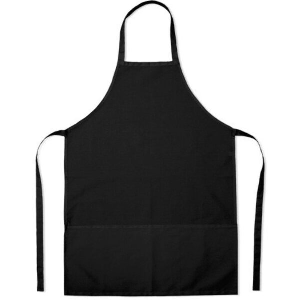 CHEFS BIB APRON BLACK 38x28