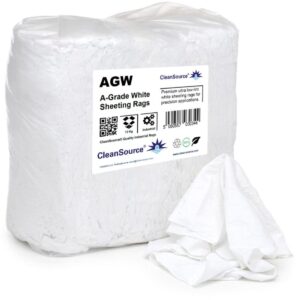 CleanSource® A-GRADE WHITE COTTON SHEETING RAGS