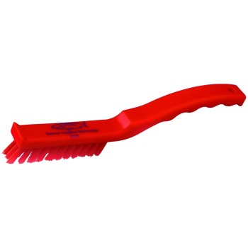 225mm Stiff Detail Brush - Red