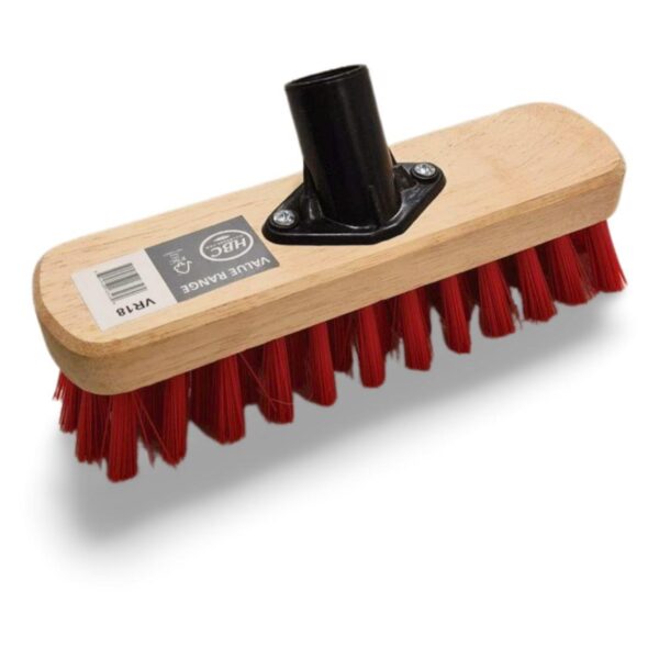 BRV18 225mm Deck Scrub Red PVC c/w socket