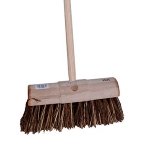 33cm/13" Yard Broom Basscane STIFF c/w 54" Handle