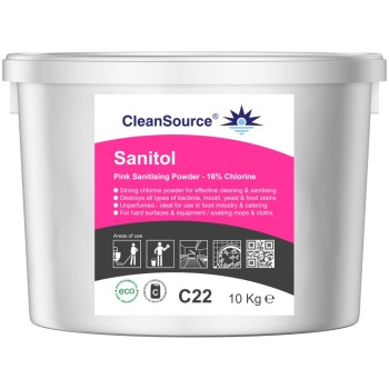 CleanSource SANITOL Pink Sanitising Powder 10Kg