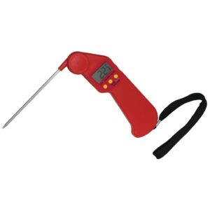 Red Hygiplas Easytemp Folding Gourmet Thermometer