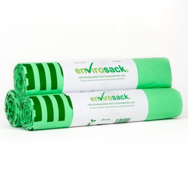 COMCBL140L envirosack® Compostable Wheelie Bin Liners (140L) 508x864x1067mm (Roll 10) x 20 (1x200)