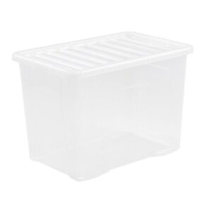 CPSBL80L 80L Clear Plastic Storage Box & Lid