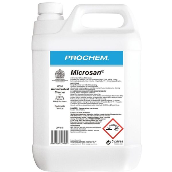 D500-05 Prochem MICROSAN Sanitiser concentrate -5L