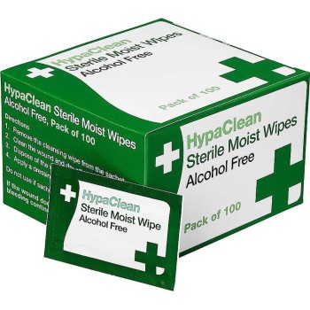 D5201 Sterile Moist Wipes, Alcohol Free (1x100)