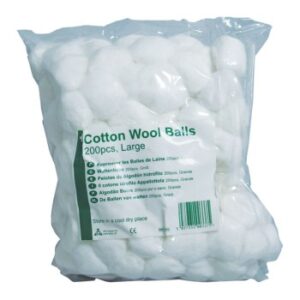 Cotton wool balls, Large (1x200)