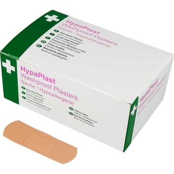 25x75mm Hypoallergenic Pink Washproof Plasters (1x100)