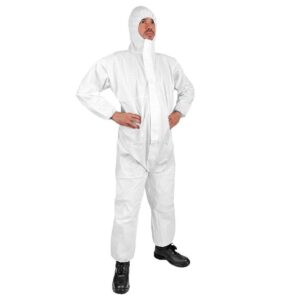 2XL - White - Type 5/6 - Hooded Coverall - Laminated