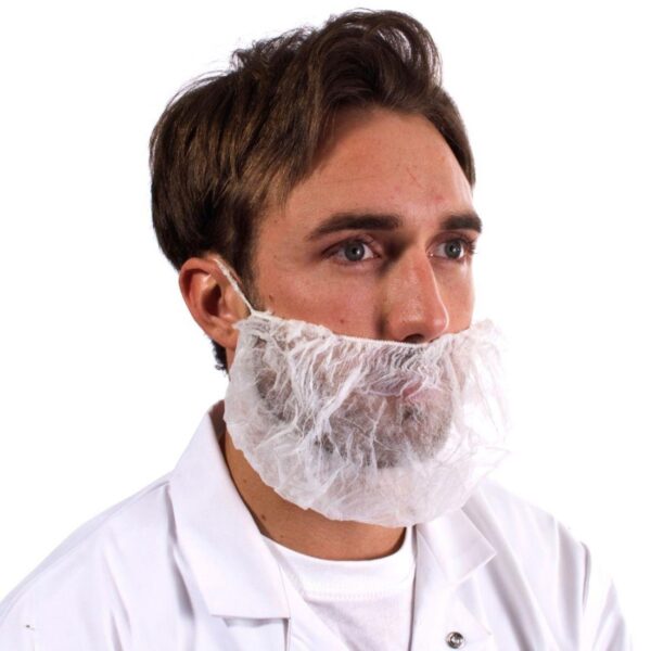 White Disposable Beard Snoods (1x1000)