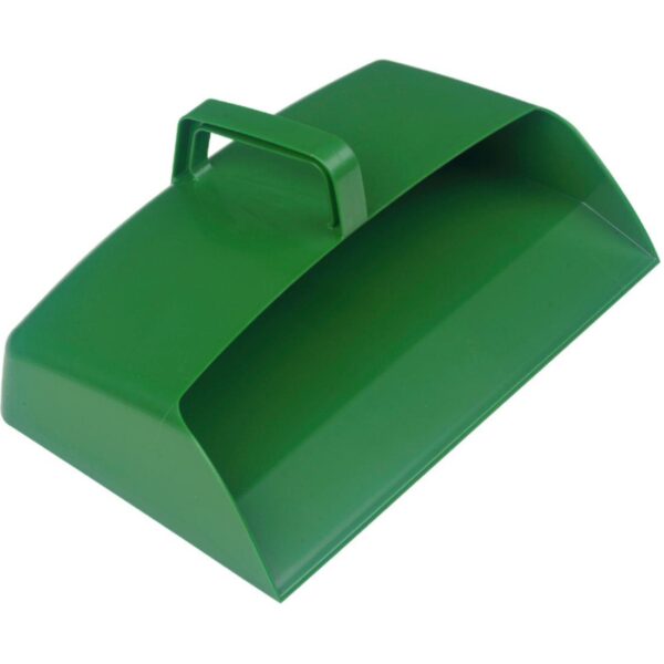 DP3GN 12" Enclosed Plastic Dustpan - Green