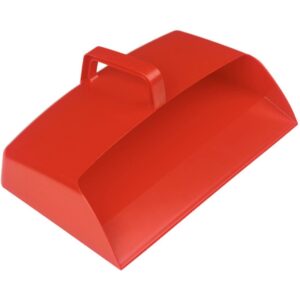DP3RD 12" Enclosed Plastic Dustpan - Red
