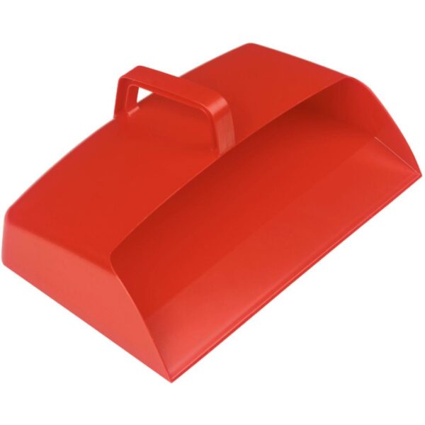 DP3RD 12" Enclosed Plastic Dustpan - Red