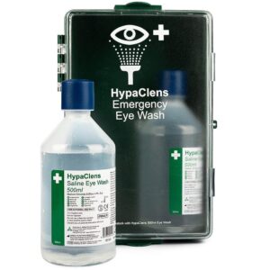 2x500ml Sterile Eye Wash in Wall Mounted Cabinet