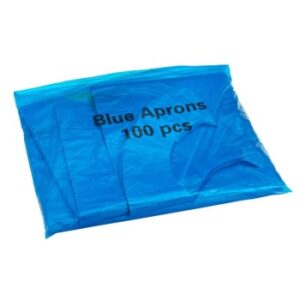 EBA-PACK100 Premium (14mu) Flat Pack Aprons BLUE (27x42") (1x100)