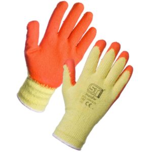 EC8OR-XL Orange Palm Coated Gripper Gloves - Pair (10) (XL)
